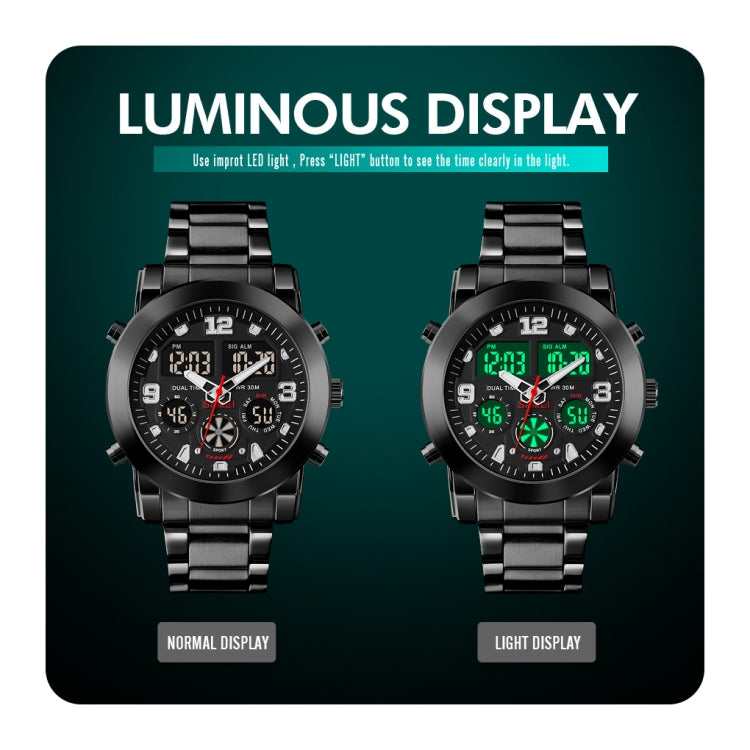 skmei-1642-three-time-display-luminous-electronic-watch-support-alarm-clockblack