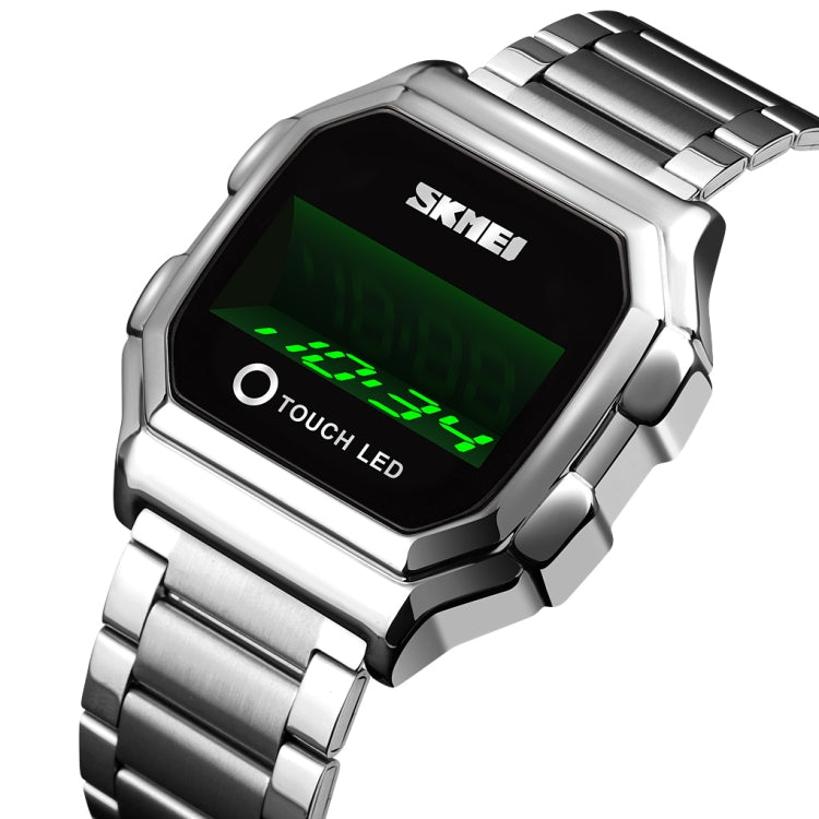 skmei-1650-steel-strap-version-led-digital-display-electronic-watch-with-touch-luminous-buttonsilver