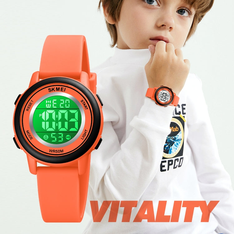 skmei-1721-triplicate-round-dial-led-digital-display-luminous-silicone-strap-electronic-watchpink