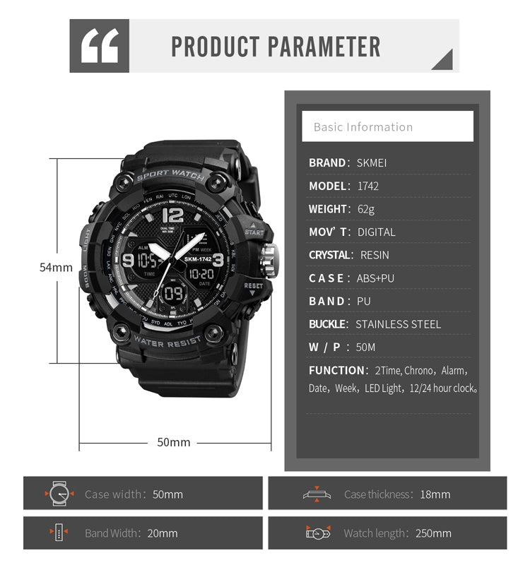 skmei-1742-four-screen-led-digital-display-luminous-sports-shockproof-electronic-watch-for-menblue