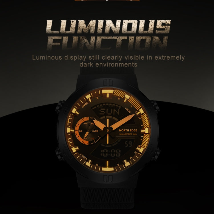 north-edge-hornet-dual-digital-alarm-clock-timing-men-luminous-sports-watchyellow