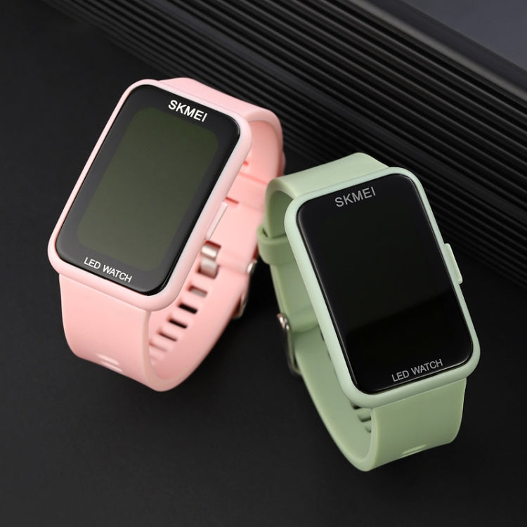 skmei-1873-pu-strap-waterproof-led-electronic-watchpink