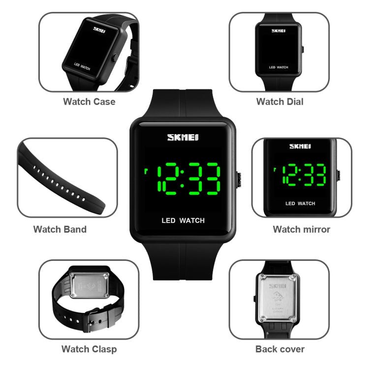 skmei-1541-fashion-led-watch-square-couple-model-waterproof-electronic-watch-silicone-watchblack