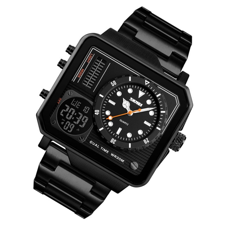 skmei-1392-multi-function-outdoor-sports-watch-business-double-display-waterproof-electronic-watchblack