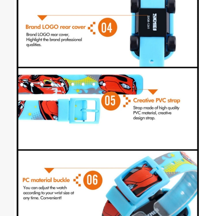 skmei-1241-fashion-cute-cartoon-car-children-digital-watchred