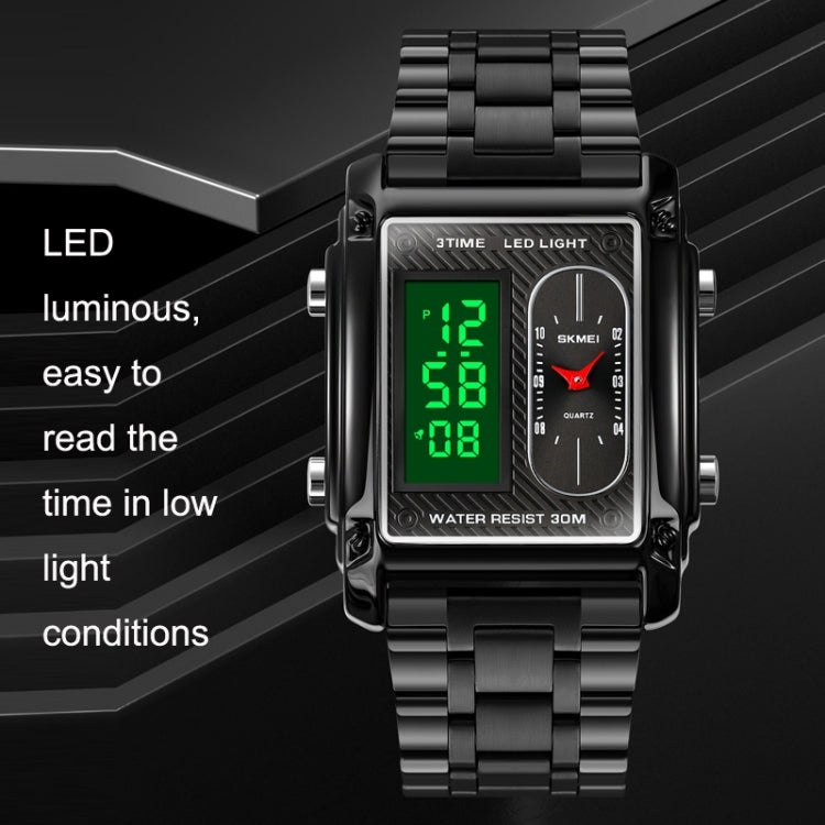 skmei-1868-square-double-display-waterproof-men-watch-style-leather-belt-silver