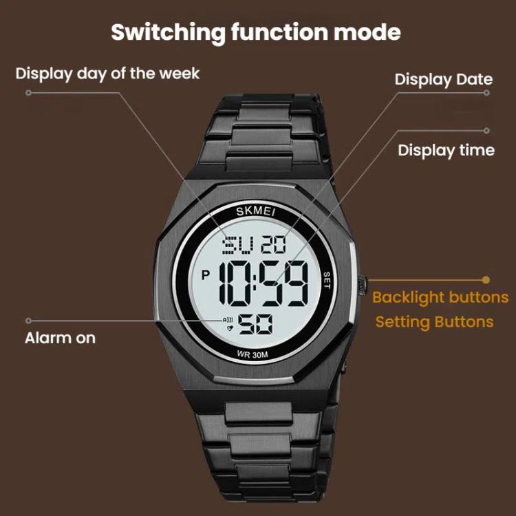 skmei-2479-men-business-casual-multi-function-chronograph-electronic-watchblack