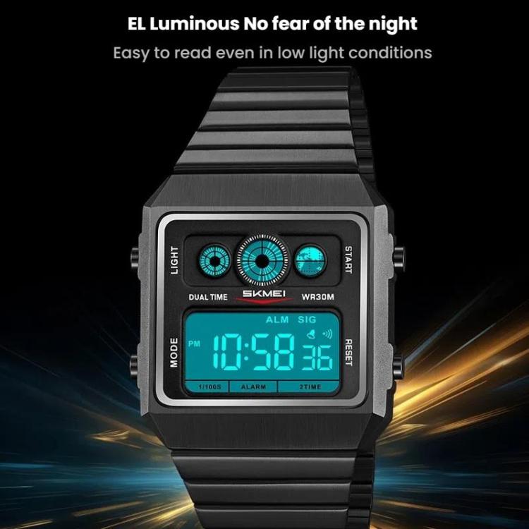 skmei-2450-men-business-multifunctional-watch-casual-waterproof-square-electronic-watchblack