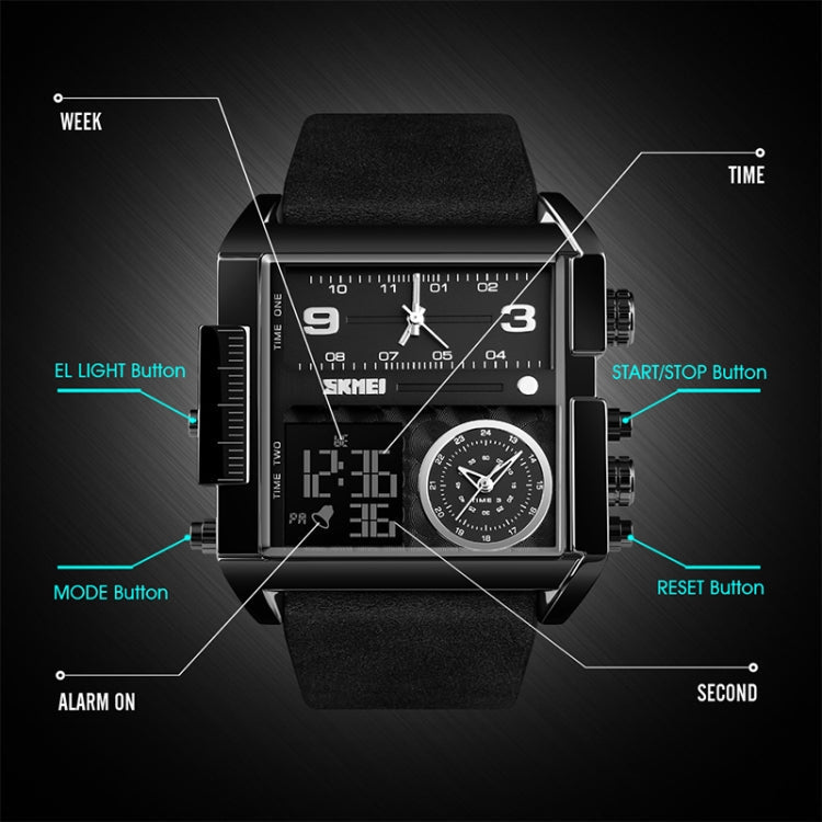 skmei-1391-multifunctional-men-business-digital-watch-30m-waterproof-square-dial-wrist-watch-with-leather-watchbandsilver-black